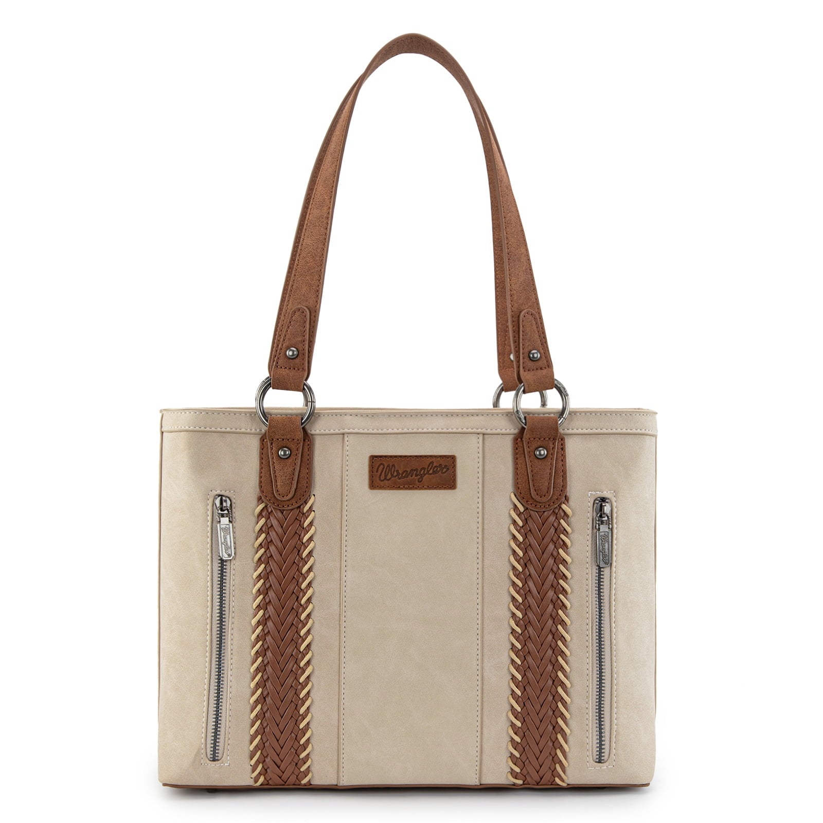 Wrangler Distressed Tote Bag for Women Western Purse Multi Pockets Handbags and Shoulder Bag