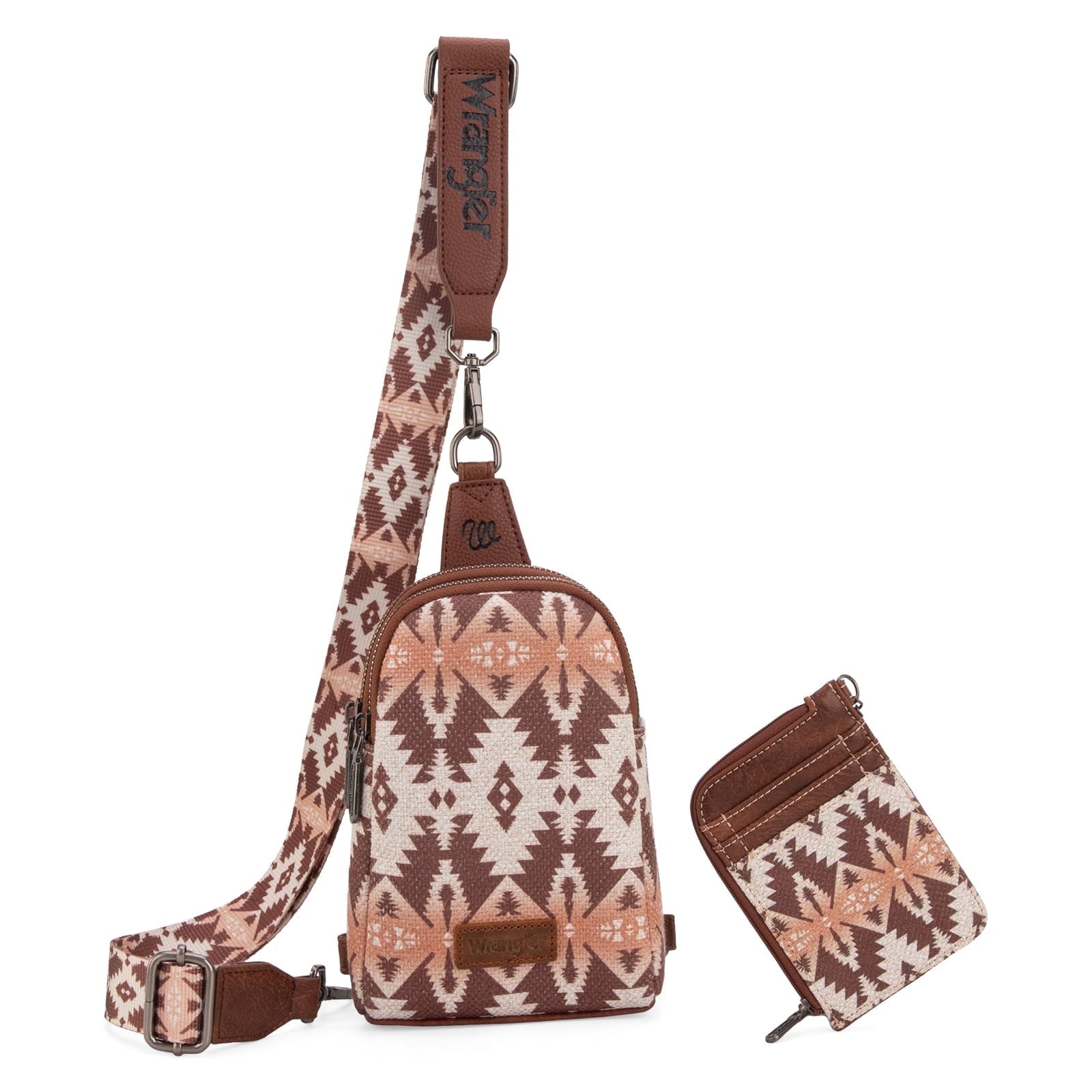Wrangler Aztec Crossbody Sling Bags for Women Wallet Se