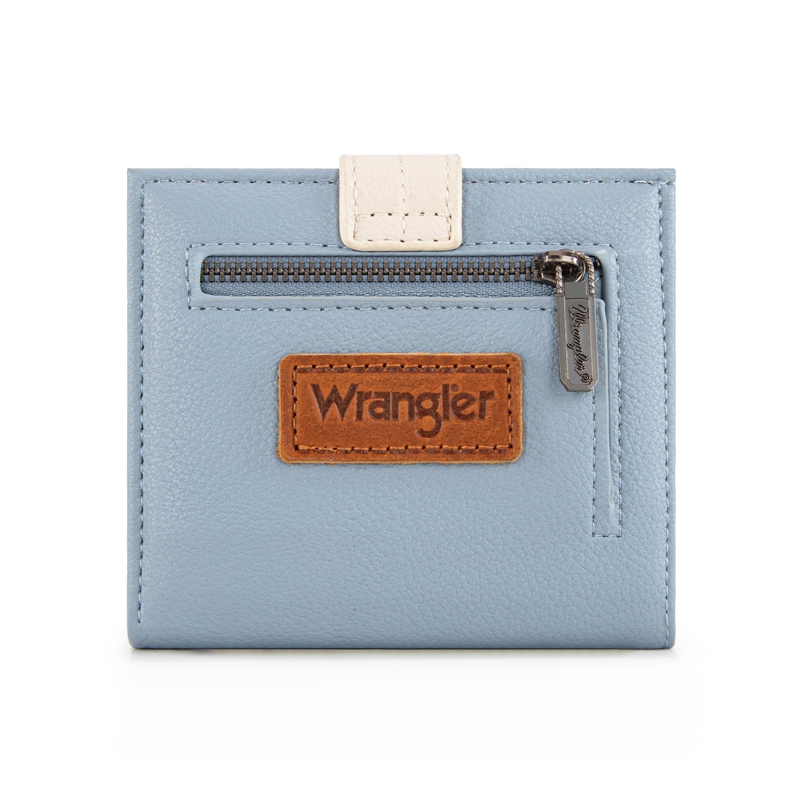Wrangler Small Women's Wallet Slim Bifold Wallet RFID Credit Card Holder Minimalist Zipper Coin Pocket