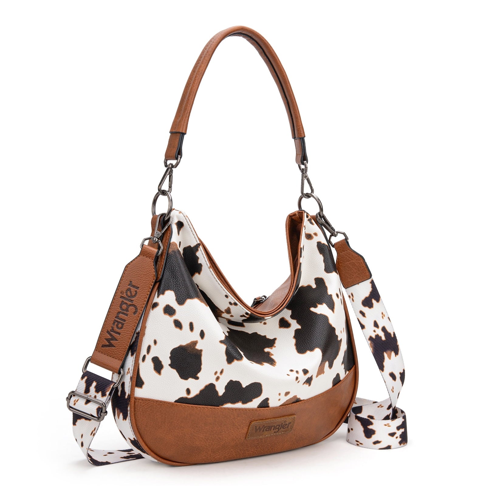 Wrangler Hobo Bags Large Crossbody Bags for Women Shoulder Purses with Striped Cotton Straps