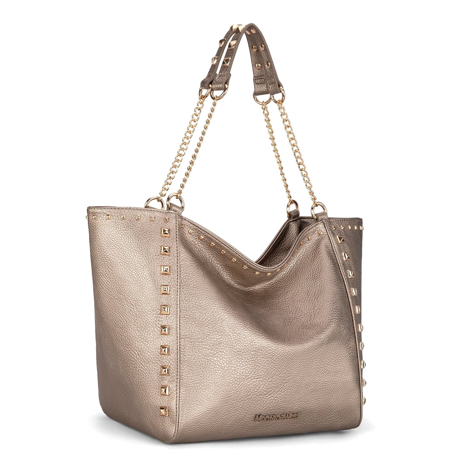 Montana West Large Tote Bag for Women Oversized Shoulder Purses with Chain Handbags