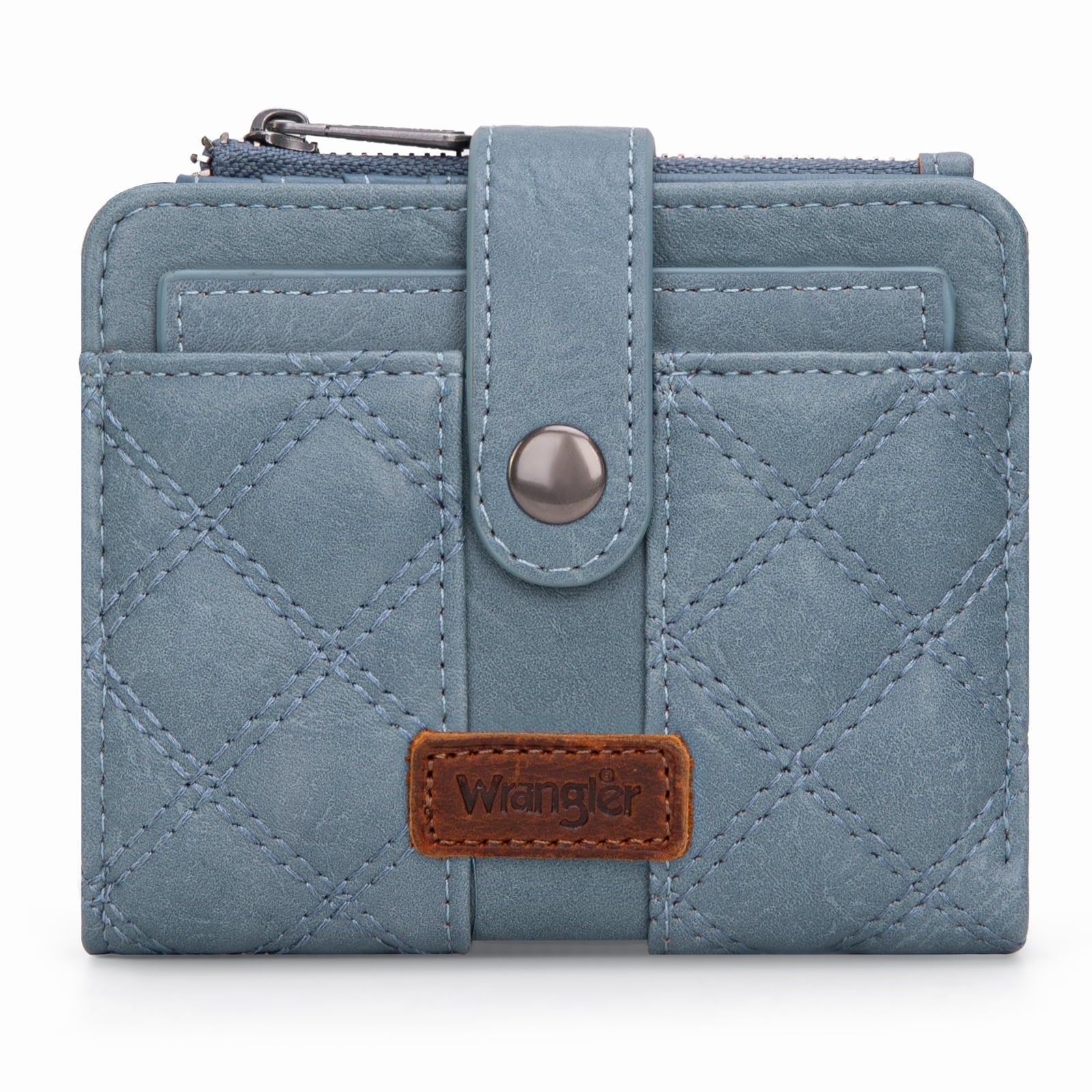Wrangler Wallet for Women Small Bifold Wallet Womens Ladies Female Credit Card Wallet with Removable ID Window