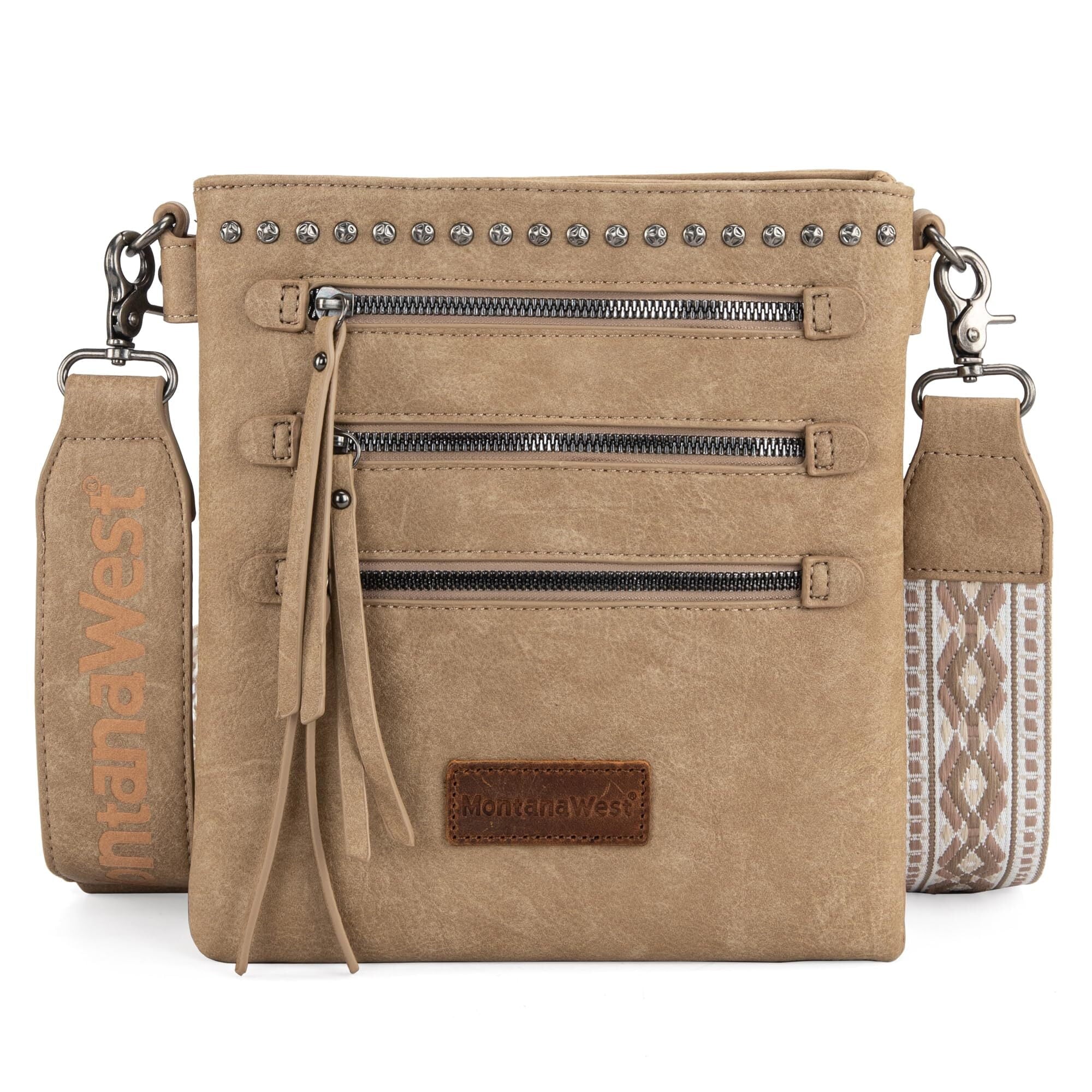 Montana West Crossbody Bags for Women Multi Pocket Cross Body Bag Purses with Guitar Strap