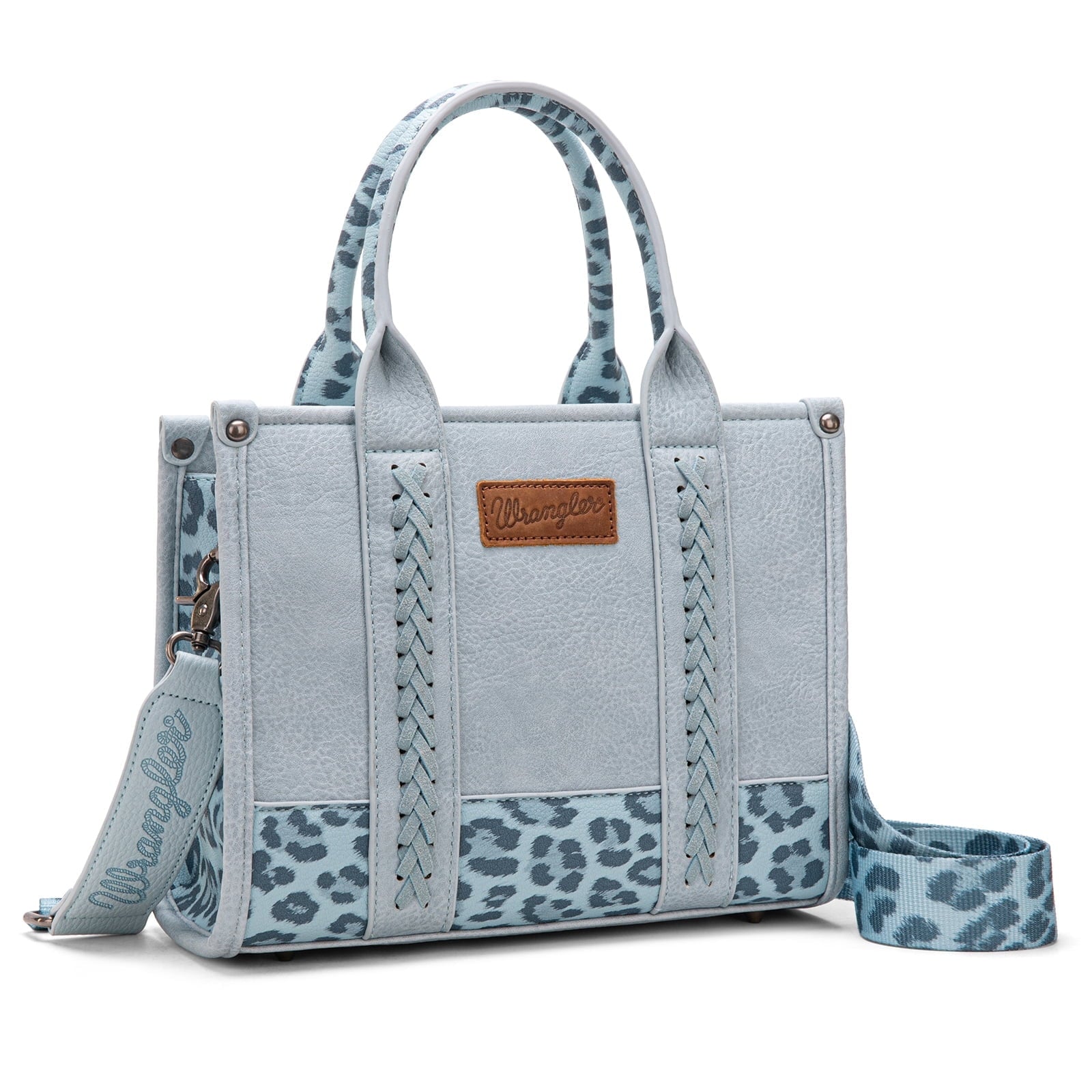 Wrangler Medium Tote Bag for Women Designer Satchel Handbags Top-handle Purses with Strap
