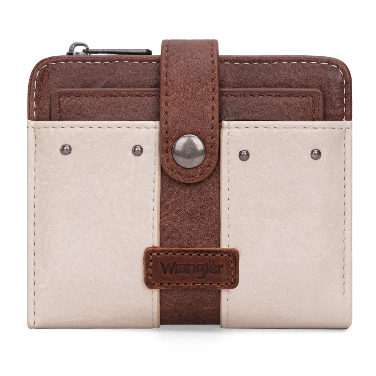 Wrangler Cowhide Women's Wallets Small Wallet Women Wallets, Card Cases & Money Organizers Ladies Female wallet with Removable ID Window