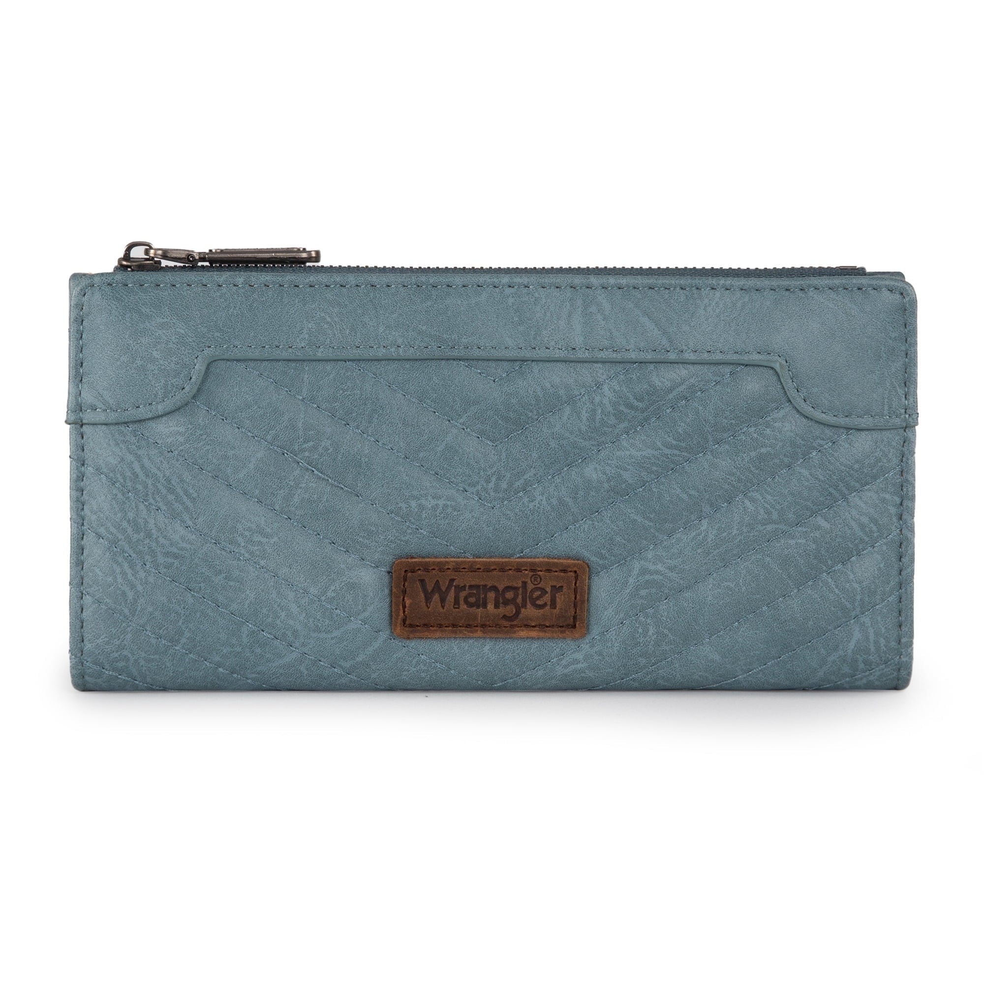 Wrangler Minimalist Wallet Credit Card Wallet for Women with Smooth Zippers