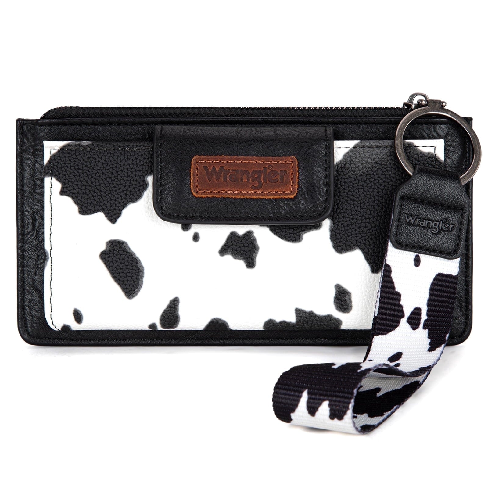 Wrangler Minimalist Wristlet Wallet with Phone Slot & RFID Protection & Smooth Zipper