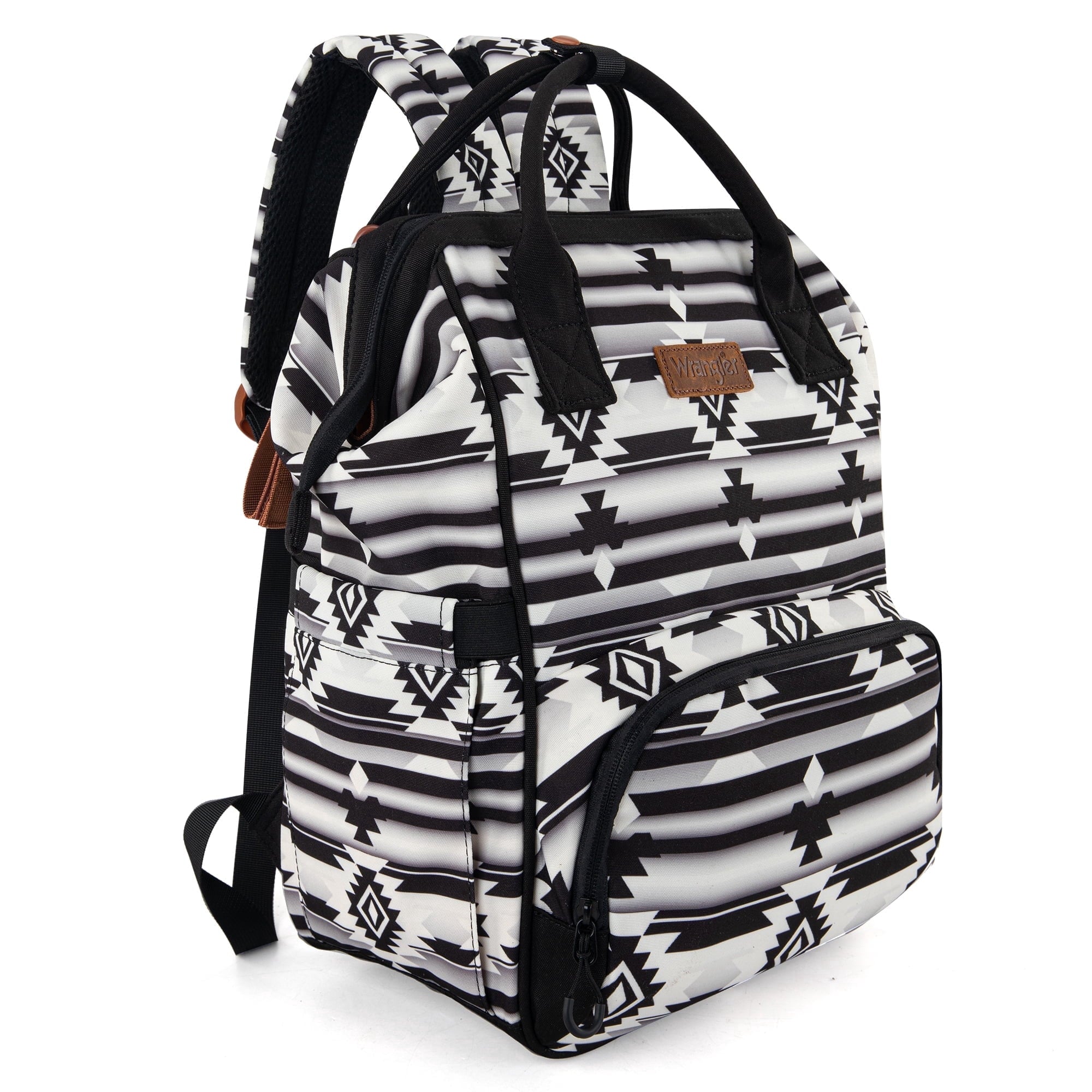 Wrangler Diaper Bag Backpack Western Backpack Purses with Changing Pad and Pacifier Case