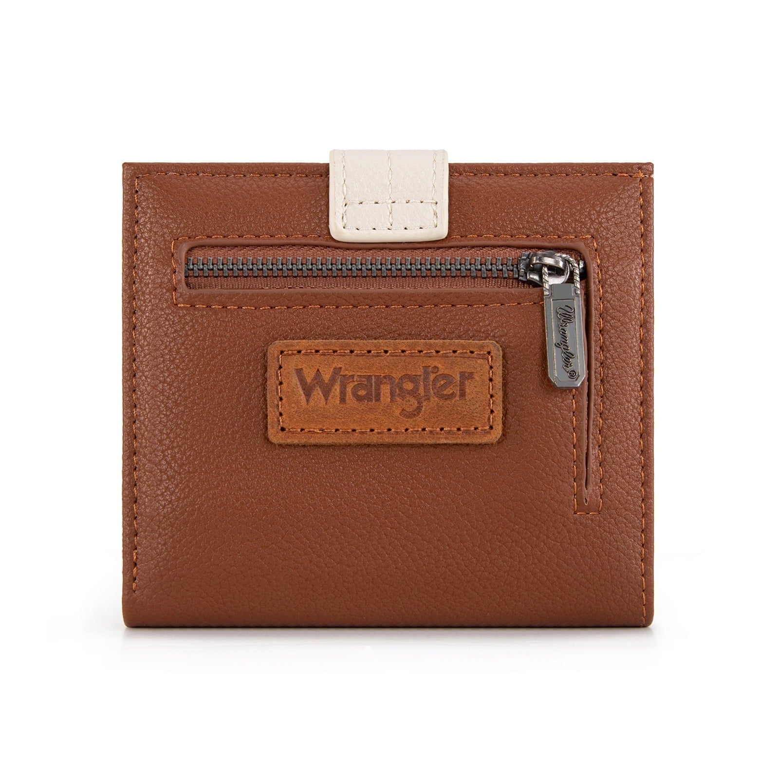 Wrangler Small Women's Wallet Slim Bifold Wallet RFID Credit Card Holder Minimalist Zipper Coin Pocket
