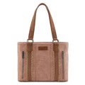 Wrangler Distressed Tote Bag for Women Western Purse Multi Pockets Handbags and Shoulder Bag