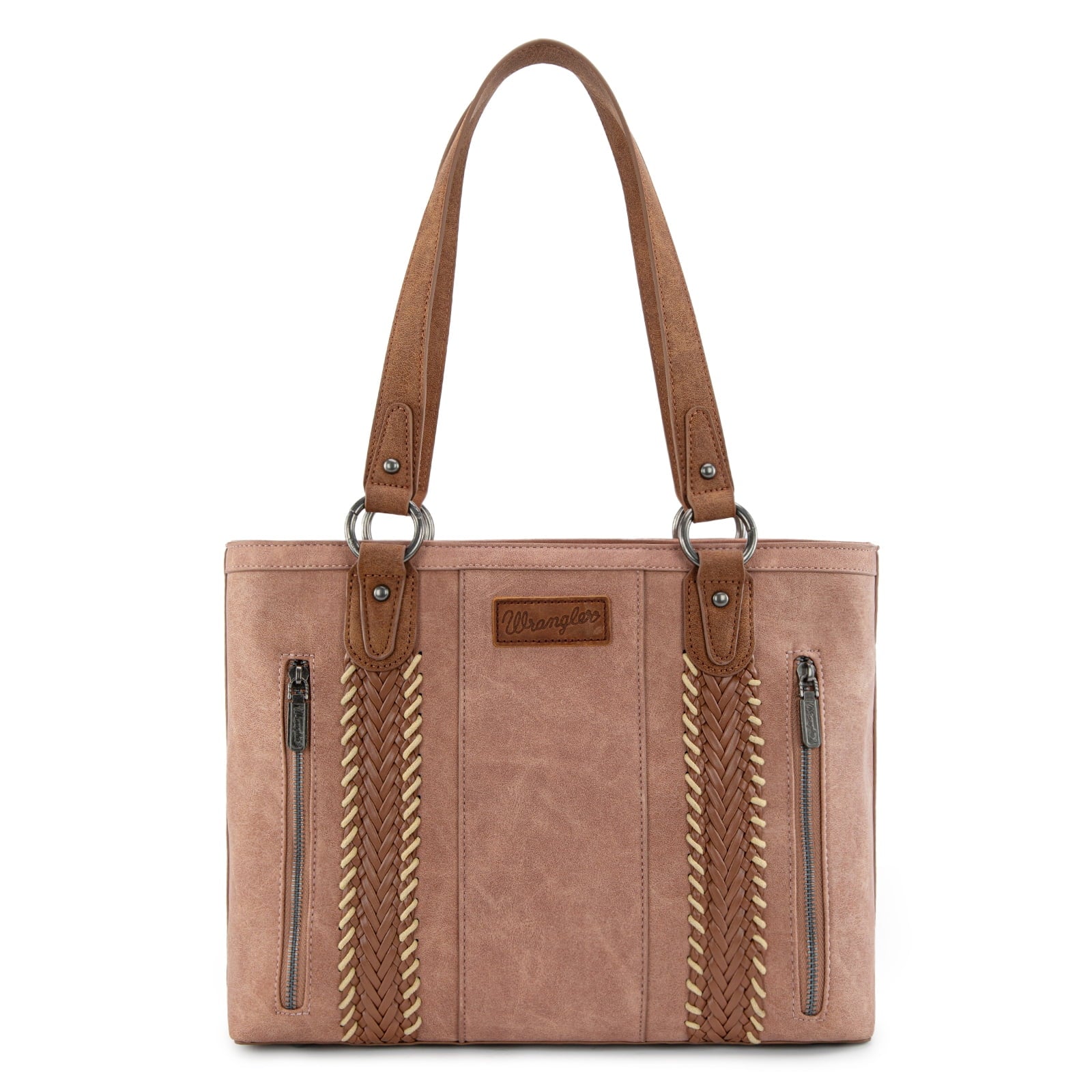Wrangler Distressed Tote Bag for Women Western Purse Multi Pockets Handbags and Shoulder Bag