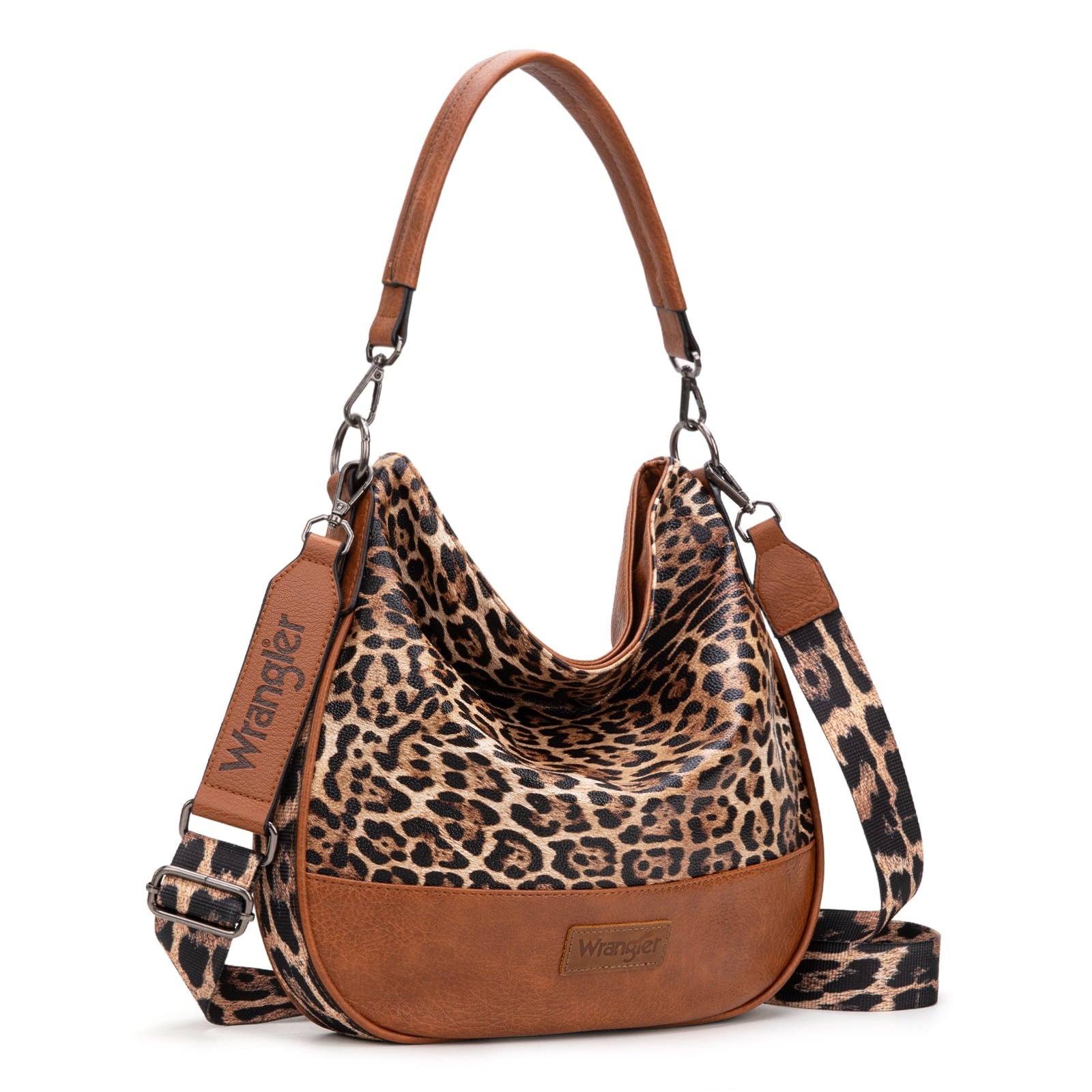 Wrangler Hobo Bags Large Crossbody Bags for Women Shoulder Purses with Striped Cotton Straps