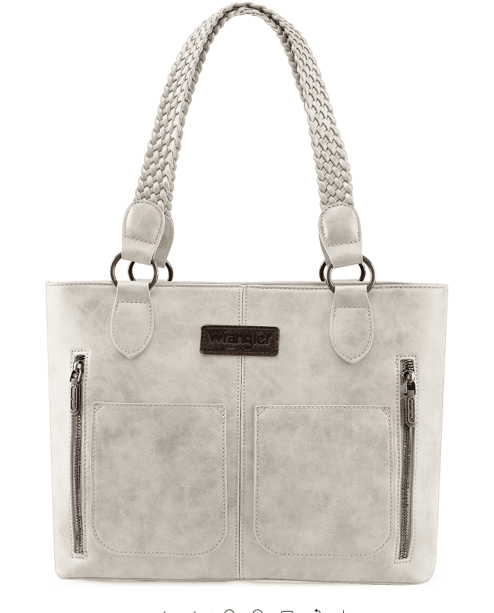 Wrangler Distressed Tote Bag for Women Western Purse Multi Pockets Handbags and Shoulder Bag