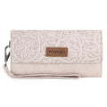 Wrangler Western Wallets for Women Trifold Wristlet Wallets Large Capacity Women Clutch Wallet with Coin Purse
