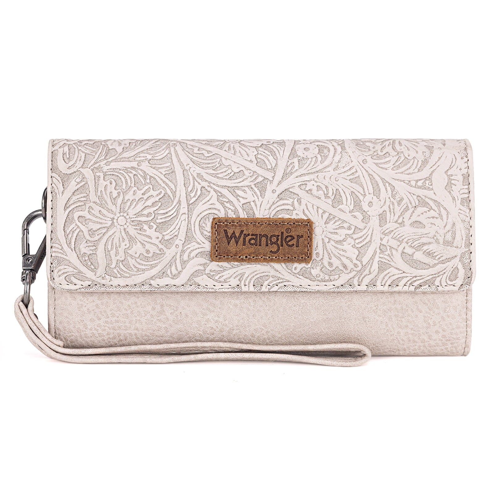 Wrangler Western Wallets for Women Trifold Wristlet Wallets Large Capacity Women Clutch Wallet with Coin Purse