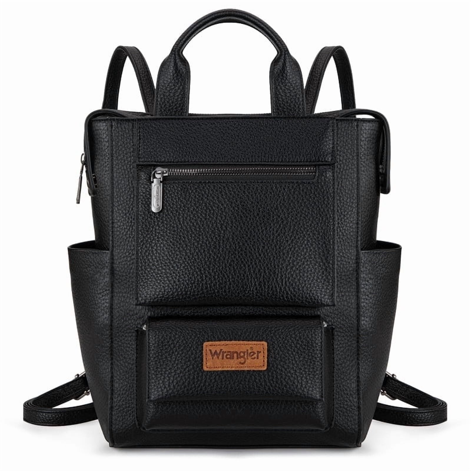 Wrangler Women Backpack Purse Convertible Backpack Vegan Leather Ladies Anti Theft Backpack with Adjustable Strap