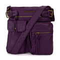 Montana West Crossbody Bag for Women Soft Washed Leather Multi Pocket Shoulder Purses