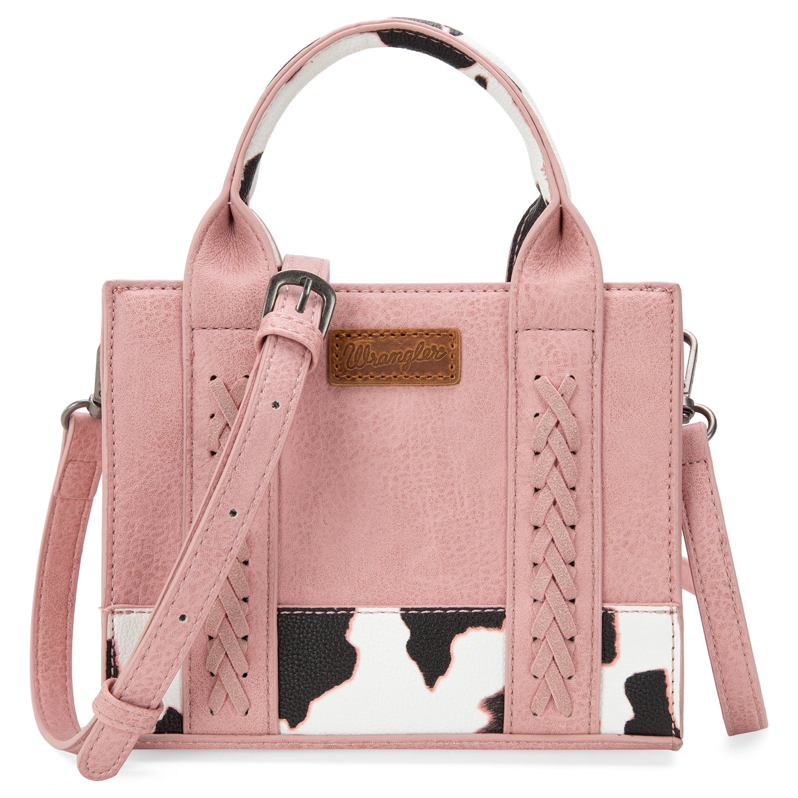 Wrangler Mini Tote Bag for Women Cow Print Western Crossbody Purse