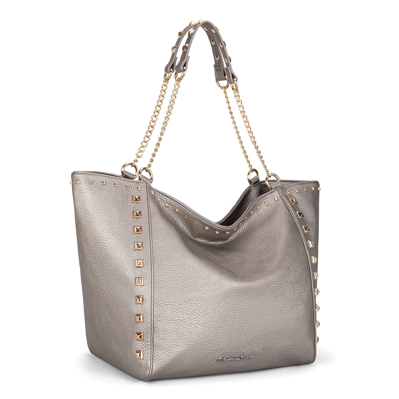 Montana West Large Tote Bag for Women Oversized Shoulder Purses with Chain Handbags