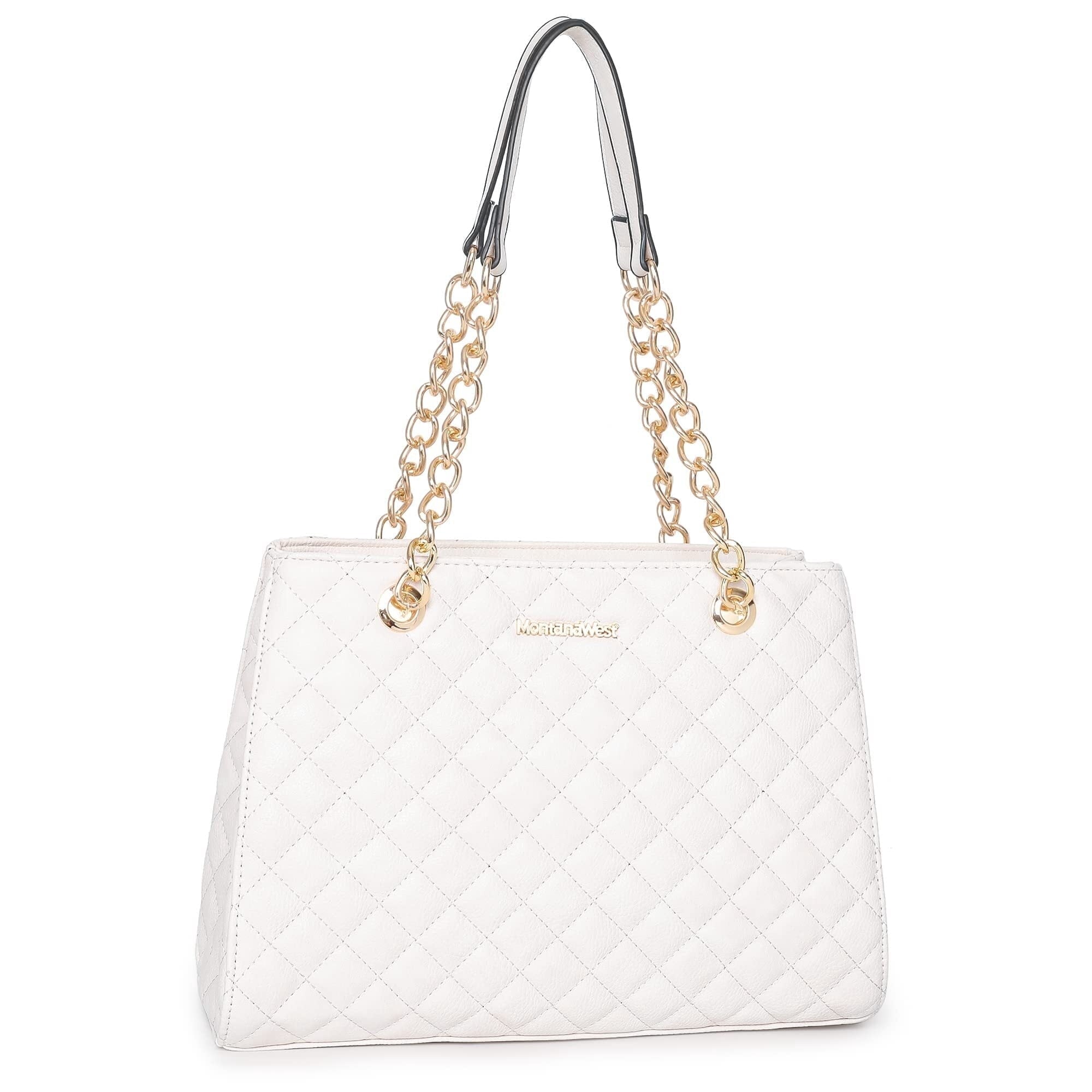 Montana West MEDIUM Chain Shoulder Bag for Women Hobo Handbags Tote Purse