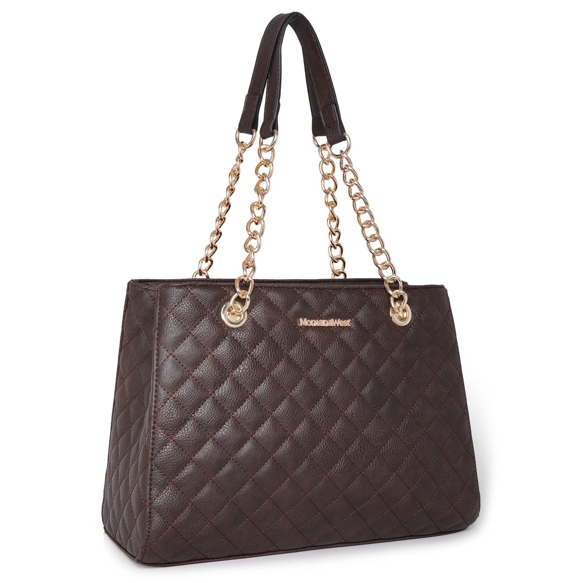 Montana West MEDIUM Chain Shoulder Bag for Women Hobo Handbags Tote Purse