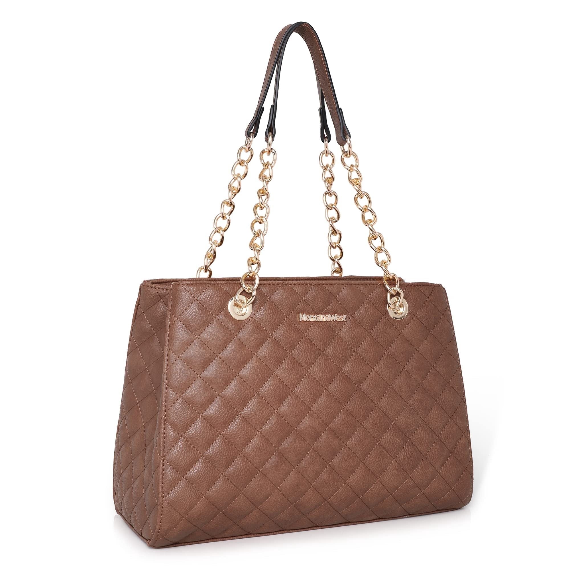 Montana West MEDIUM Chain Shoulder Bag for Women Hobo Handbags Tote Purse