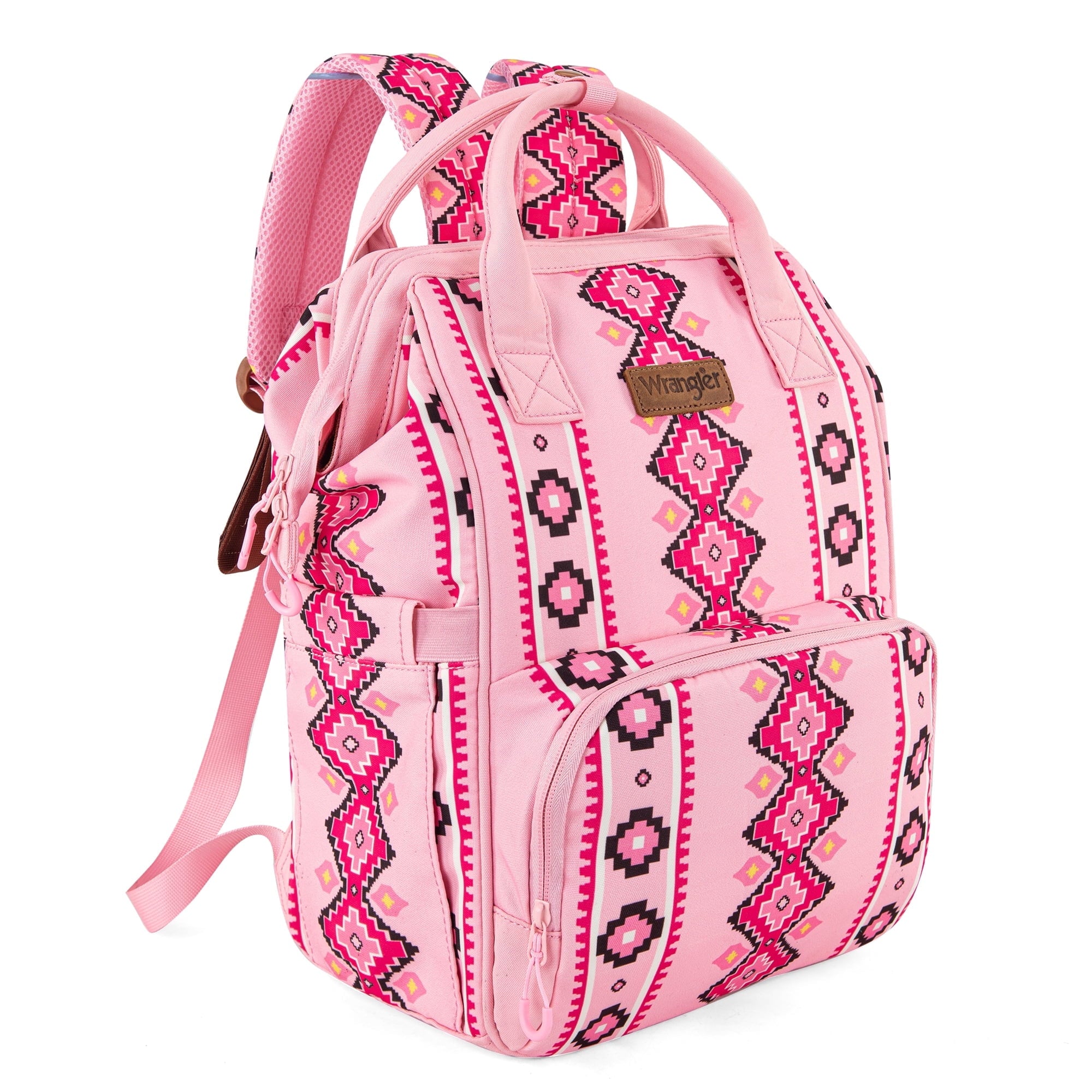 Wrangler Diaper Bag Backpack Western Backpack Purses with Changing Pad and Pacifier Case