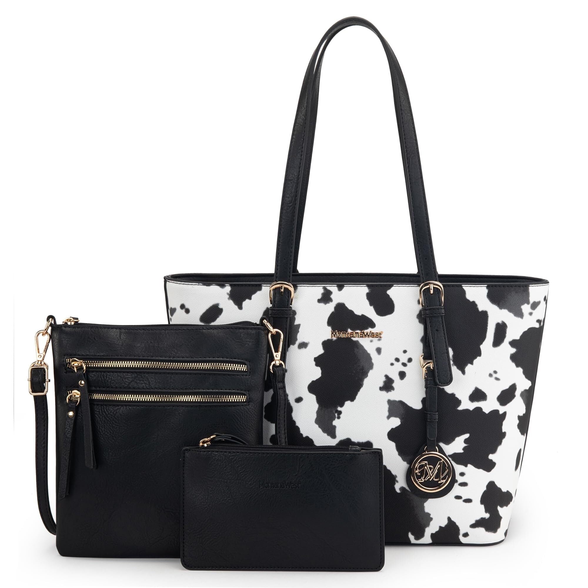Montana West Purses for Women Tote Bag 3Pcs Set Leopard Print Satchel Handbags