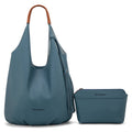 Montana West Slouchy Hobo Bags for Women 2PCS Tassels Handbags Shoulder Bag Set with Comestic Bag