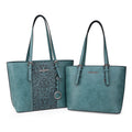 Montana West Tote Bag for Women Large Purse and Handbags Set Embossed Collection Purse 2Pcs Set