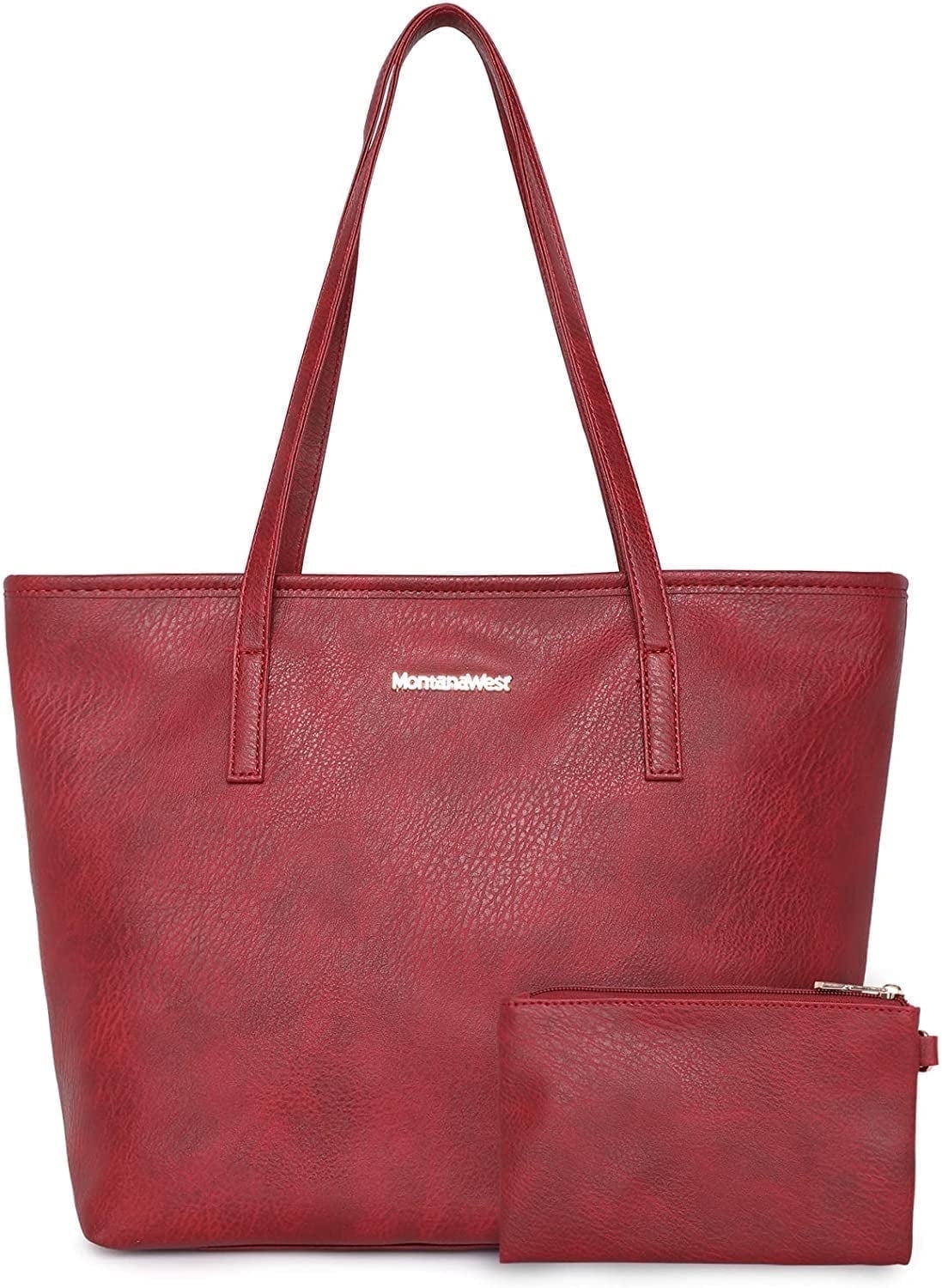 Montana West Tote Bags Vegan Leather Purses and Handbags for Women Top Handle Ladies Shoulder Bags