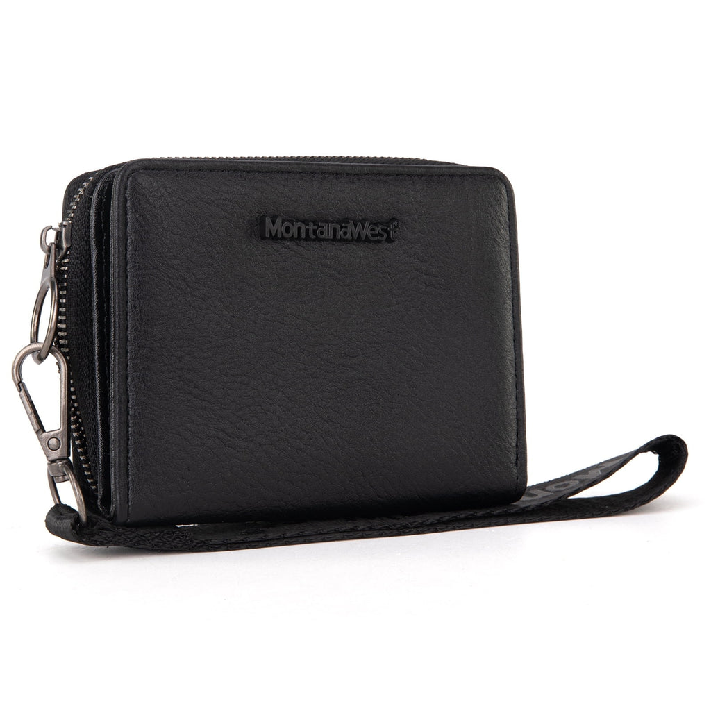Montana West Small Wallet Woman with a Detachable Wristlet Brown Women's Wallet with Rfid Blocking Lining Minimalist Lightweight & Easy to Carry