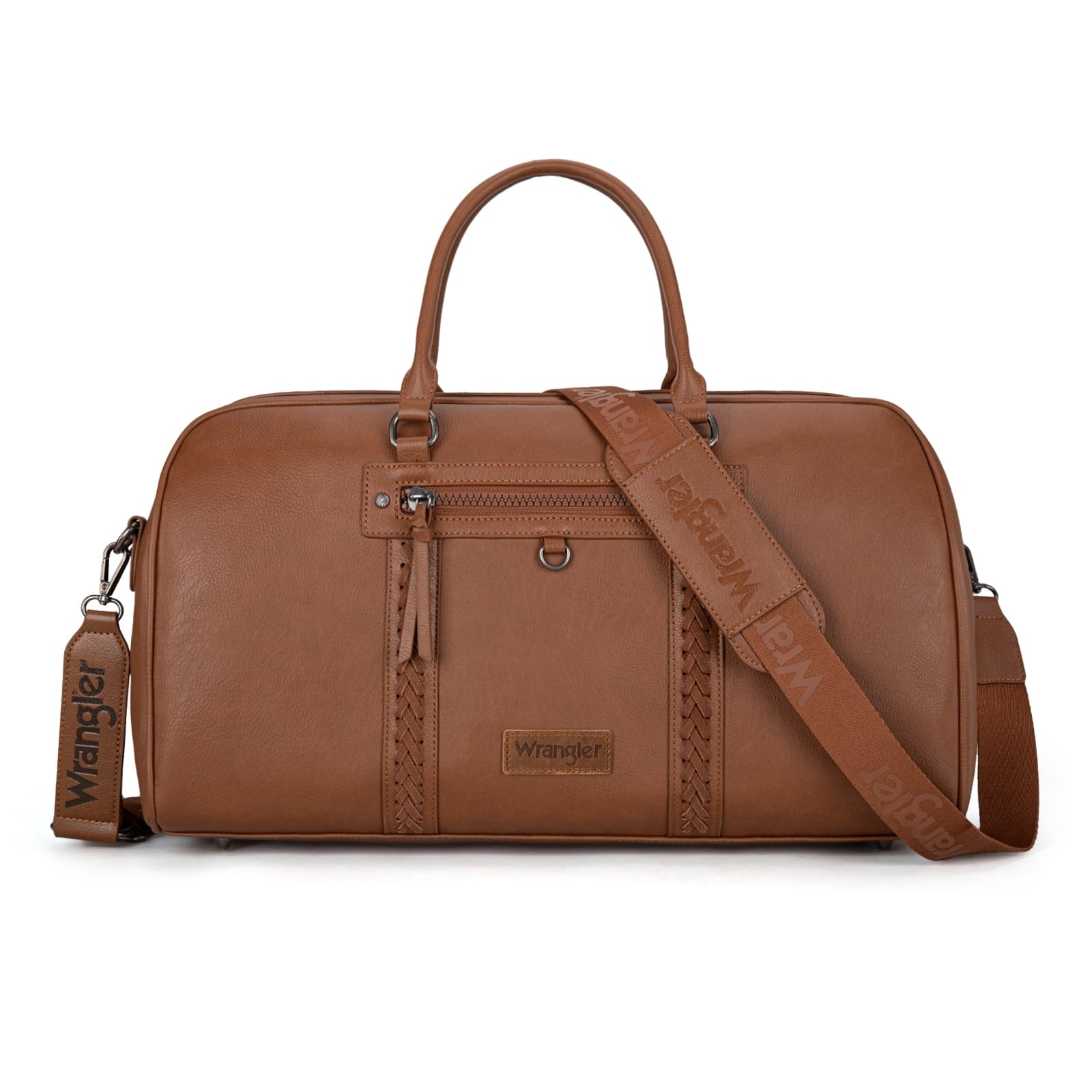 Wrangler Travel Duffel Bag Large Capacity Leather Luggage Bag for Women Stylish and Durable Travel Bag