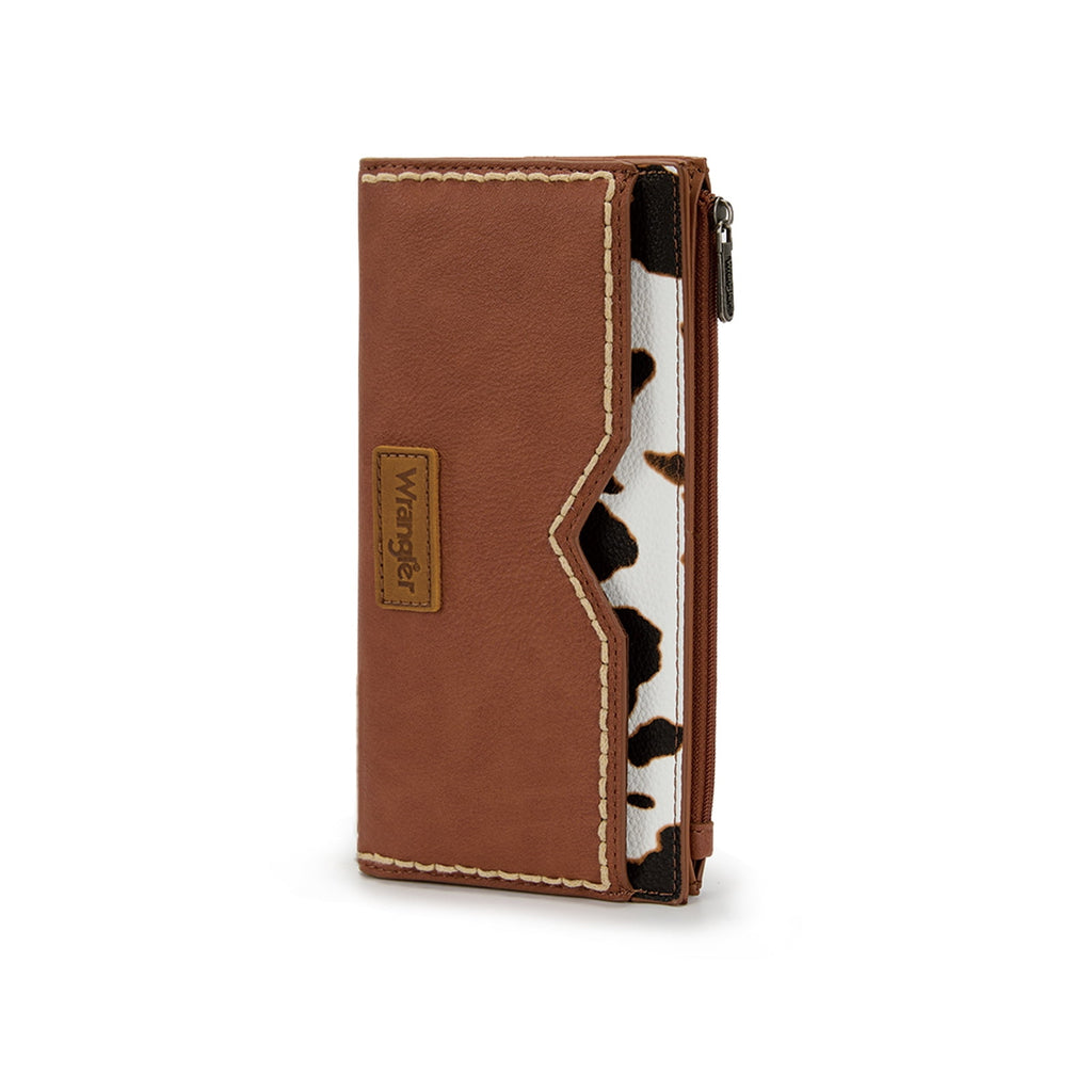 Wrangler Women's Wallets Bifold RFID Blocking Wallets for Women Clutch Crdeit Card Holder with Zipper Coin Pockets