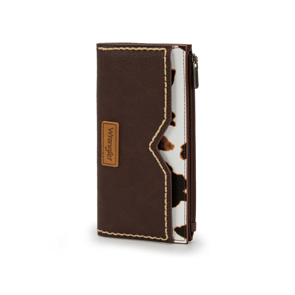 Wrangler Women's Wallets Bifold RFID Blocking Wallets for Women Clutch Crdeit Card Holder with Zipper Coin Pockets