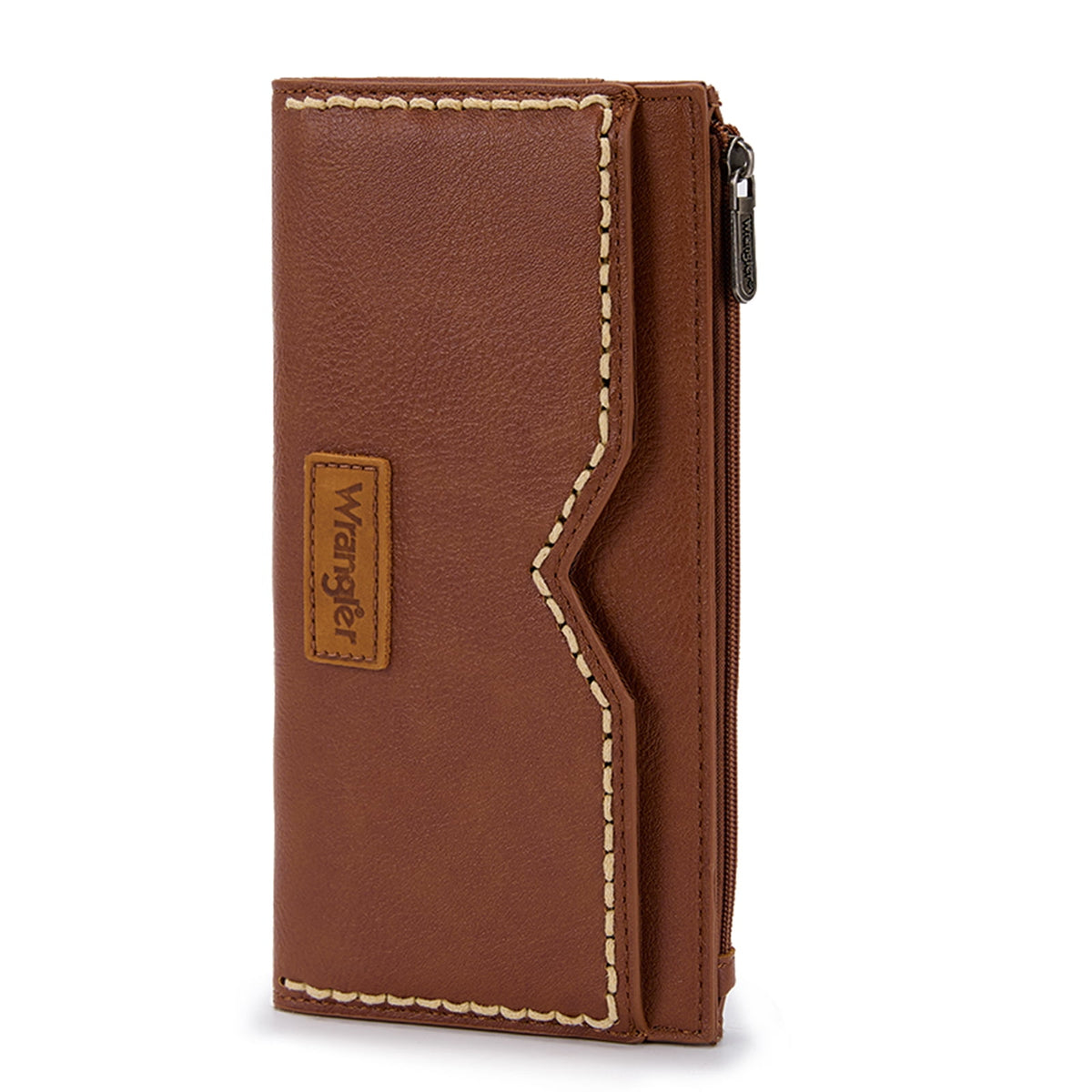 Wrangler Women's Wallets Bifold RFID Blocking Wallets for Women Clutch Crdeit Card Holder with Zipper Coin Pockets