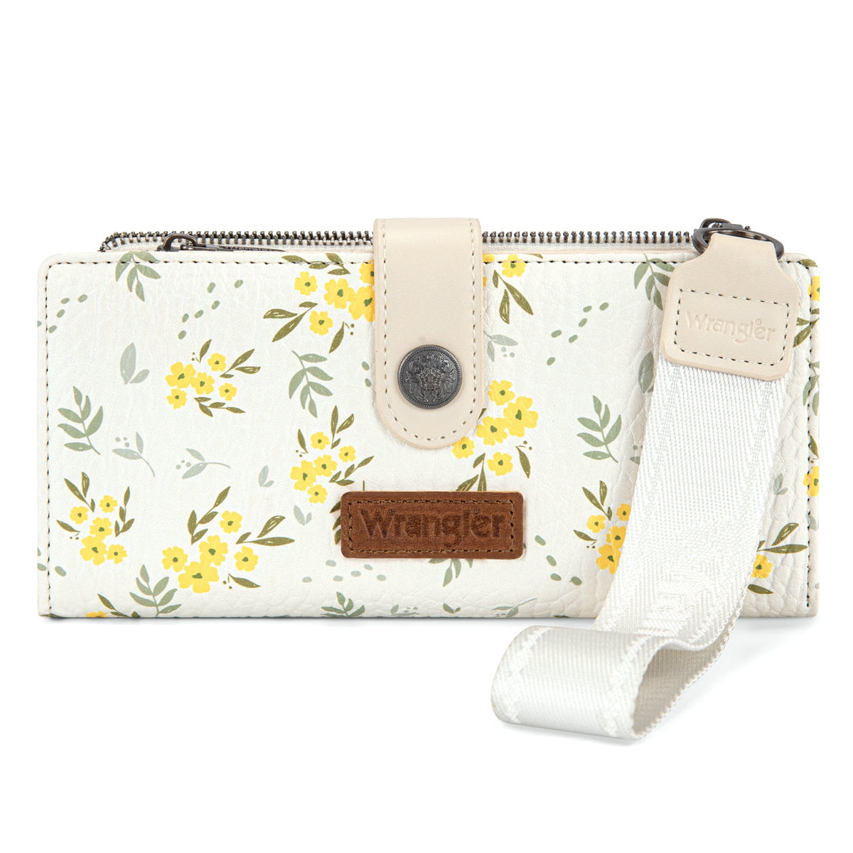Wrangler Womens Wallet Small Rfid Blocking Wristlet Wallets Cute Bifold Ladies Wallet with Zipper Pocket
