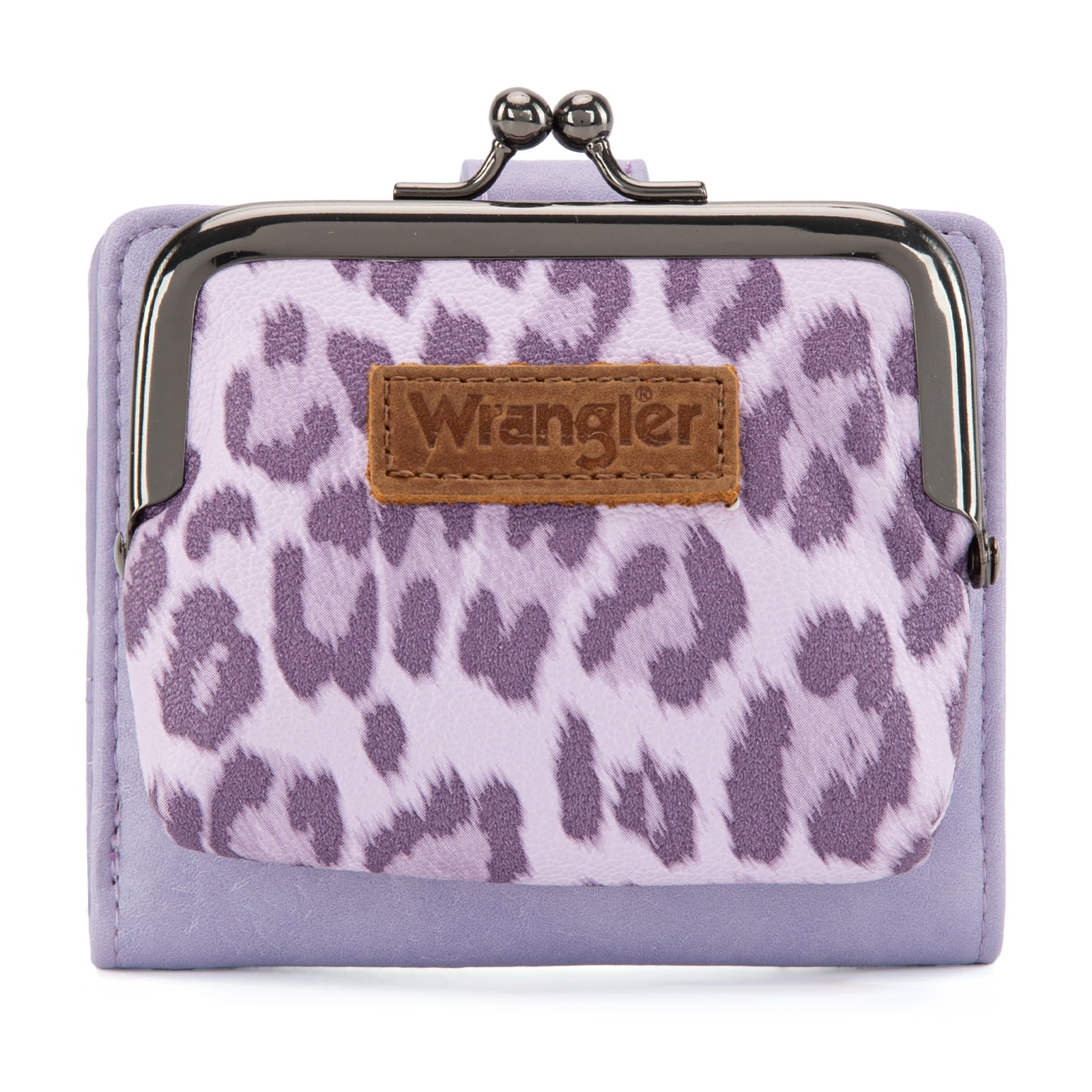 Wrangler Women's Wallet RFID Blocking Wallets Small Bifold Credit Card Holder with Kiss Clasp