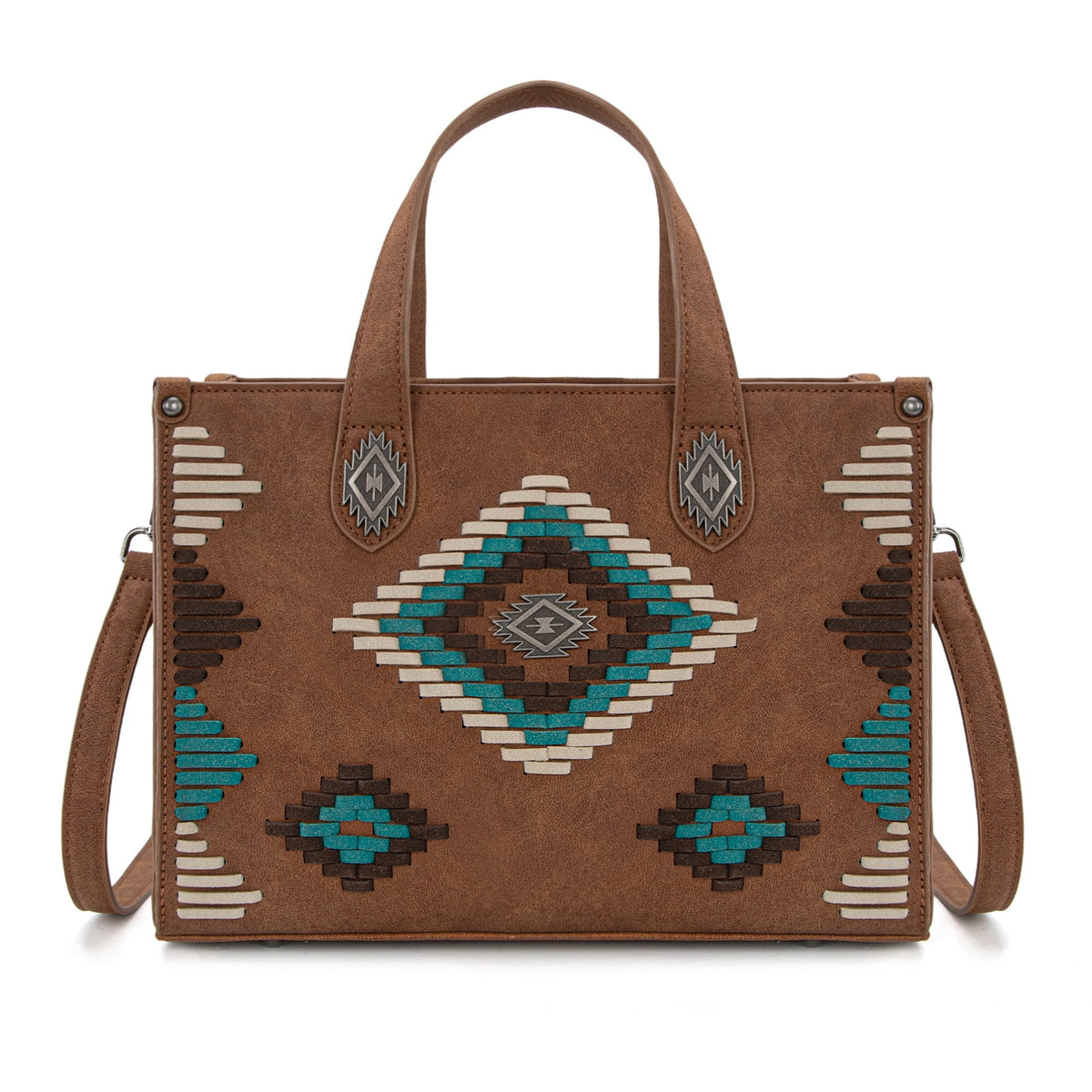 Montana West Women's Aztec Leather Tote Bag Set Stylish Handbag for Everyday Use