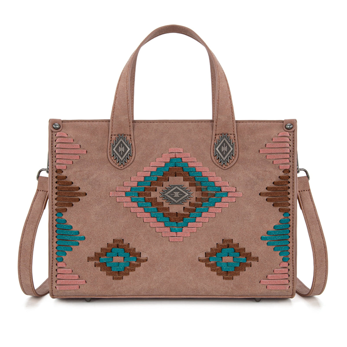 Montana West Women's Aztec Leather Tote Bag Set Stylish Handbag for Everyday Use