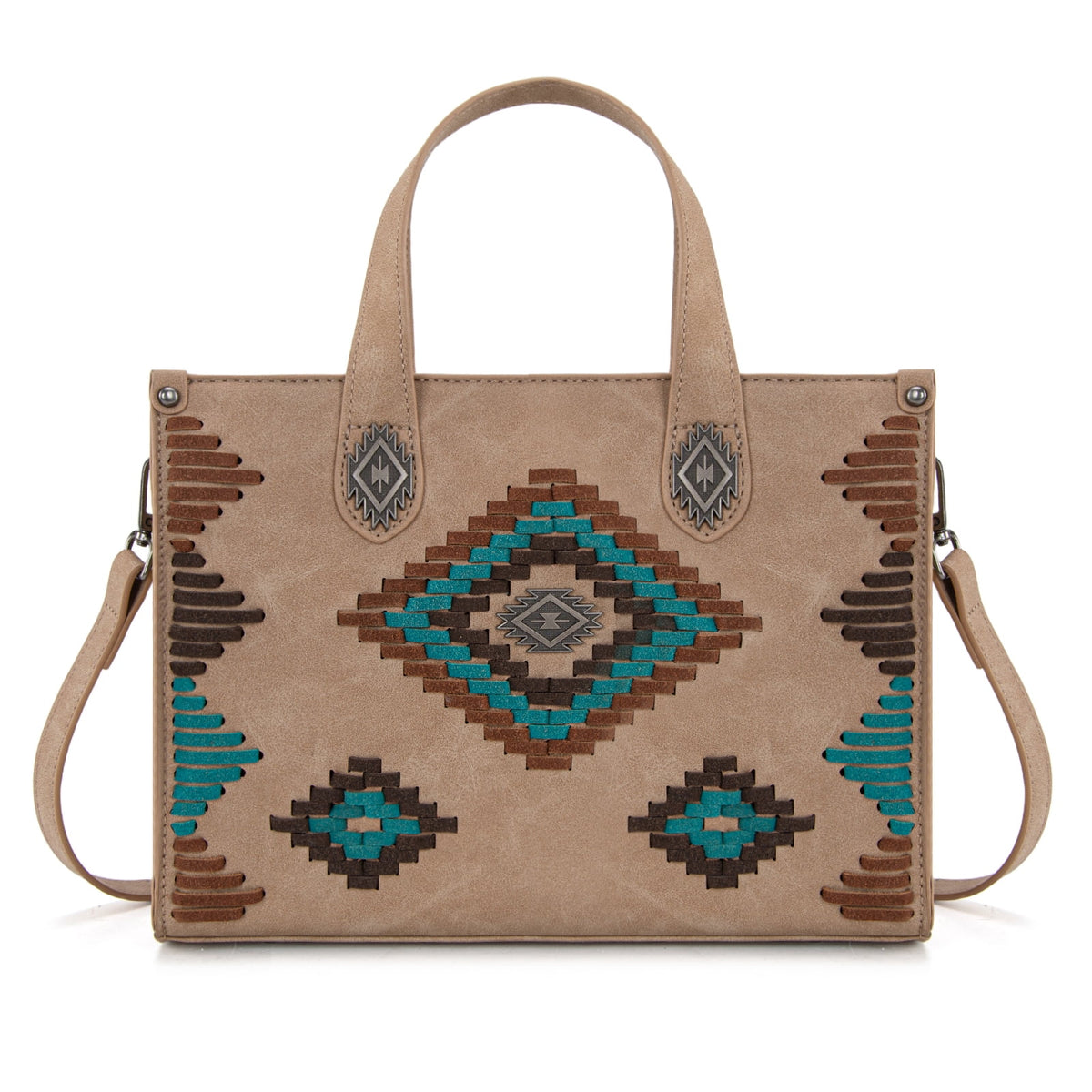 Montana West Women's Aztec Leather Tote Bag Set Stylish Handbag for Everyday Use