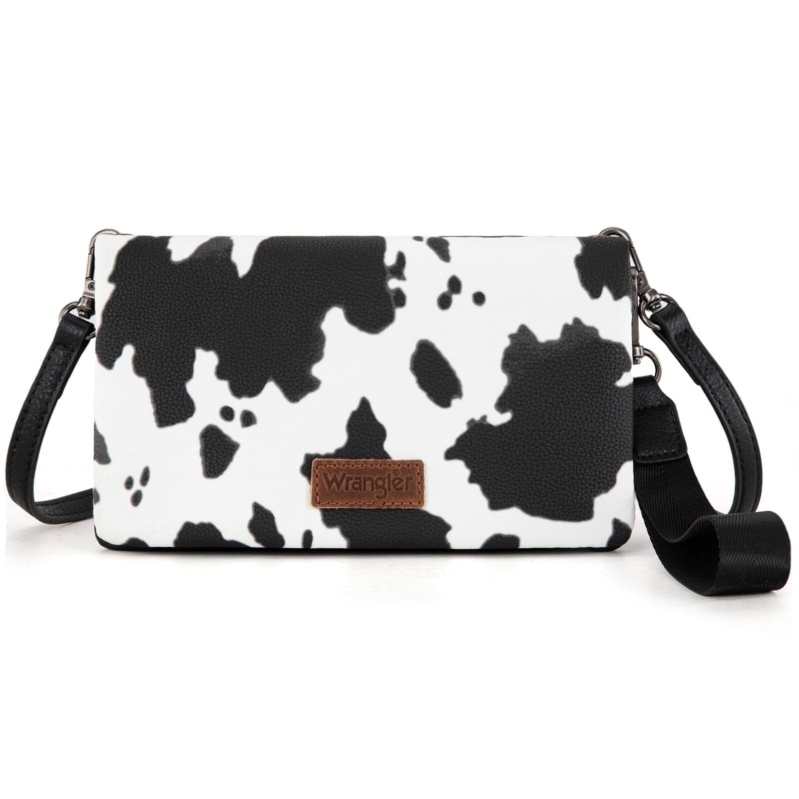 Wrangler Womens Wristlet Wallet RFID Blocking Bifold Clutch Credit Card Holder Purse with Crossbody Strap
