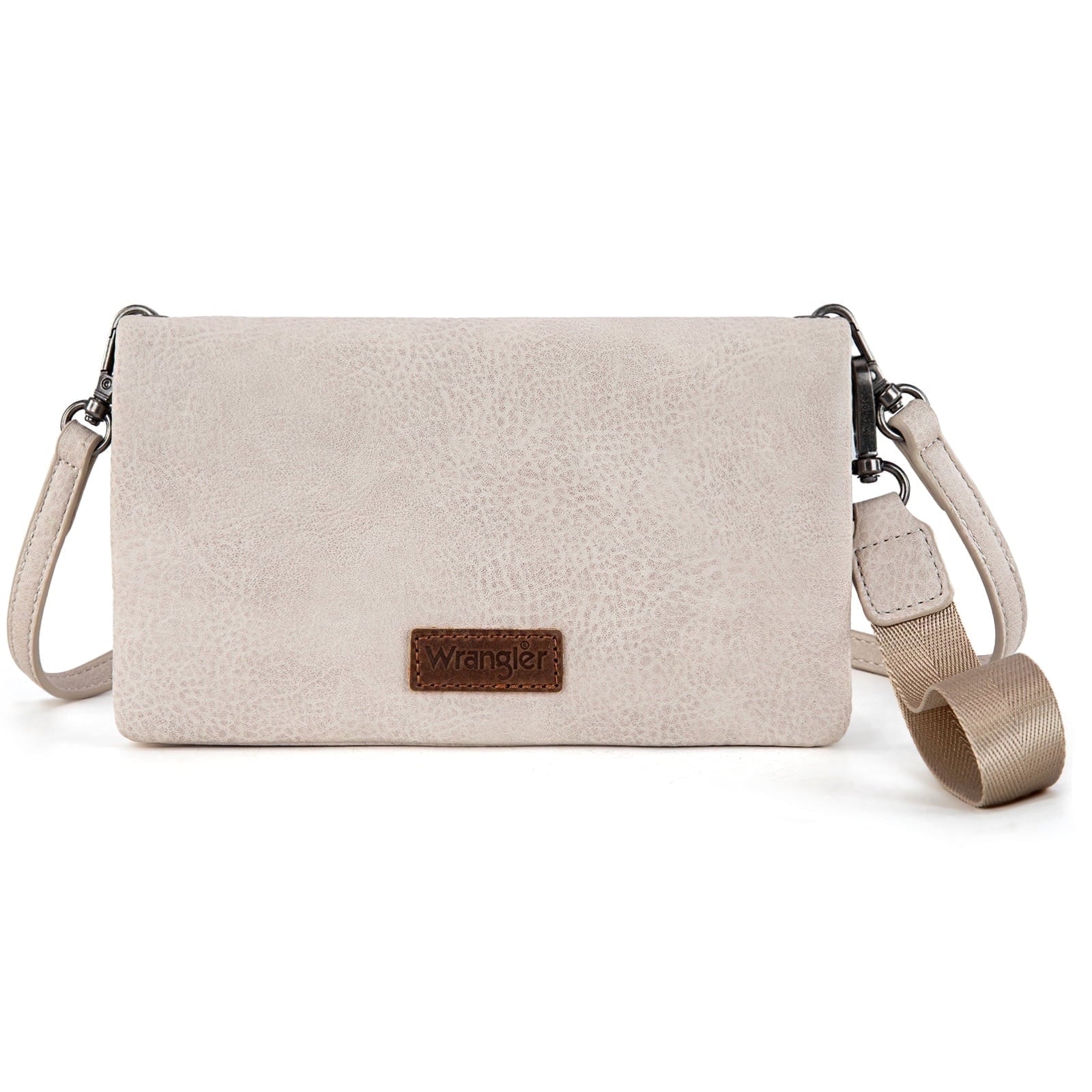 Wrangler Womens Wristlet Wallet RFID Blocking Bifold Clutch Credit Card Holder Purse with Crossbody Strap