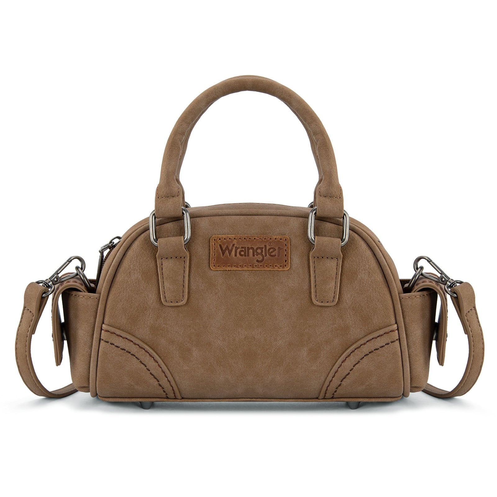 Wrangler Small Crossbody Purses for Women Boston Barrel Bag Mini Top Handle Bags with Crossbody Strap