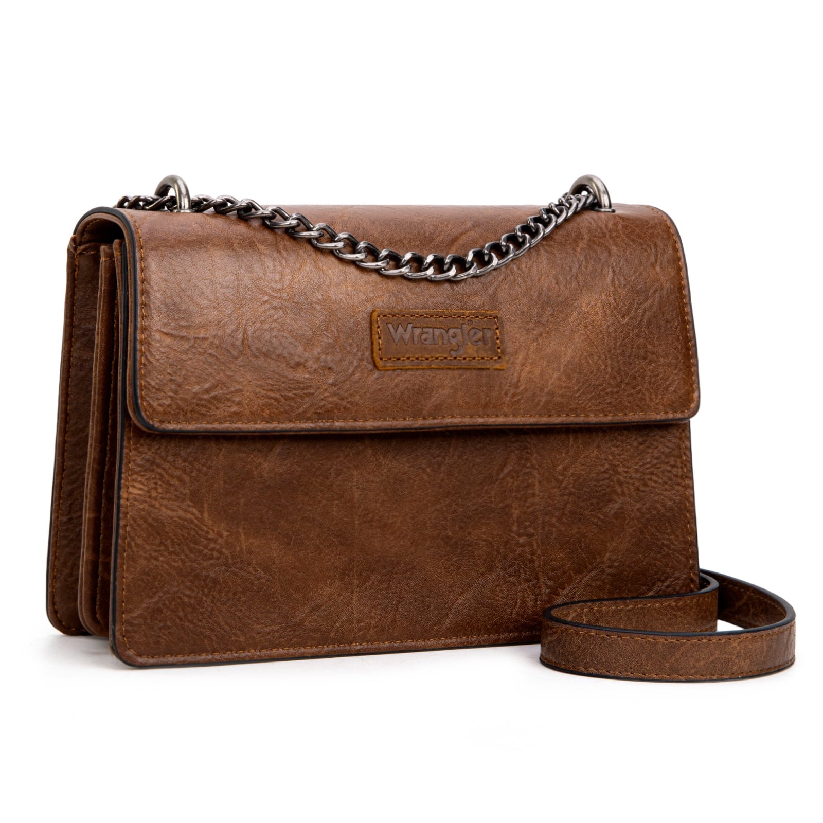 Wrangler Crossbody Purse for Women Shoulder Bag Vintage Wallets with Chain Strap