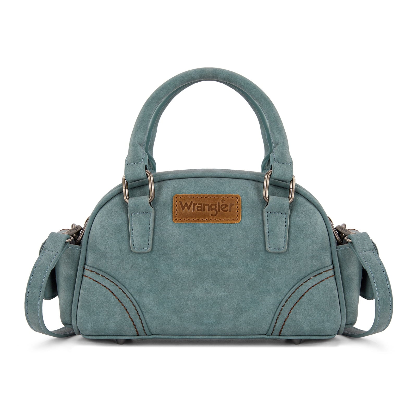 Wrangler Small Crossbody Purses for Women Boston Barrel Bag Mini Top Handle Bags with Crossbody Strap
