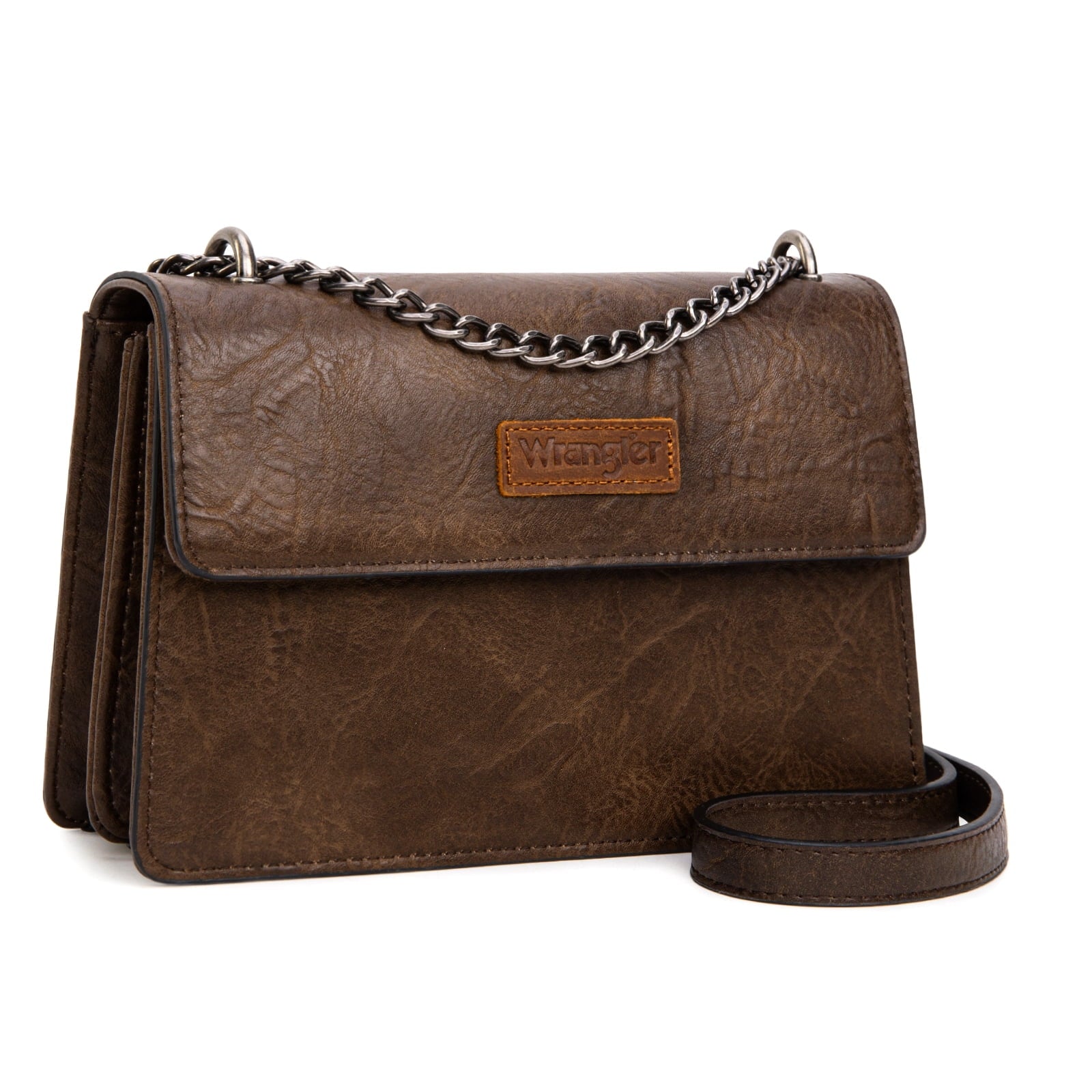 Wrangler Crossbody Purse for Women Shoulder Bag Vintage Wallets with Chain Strap
