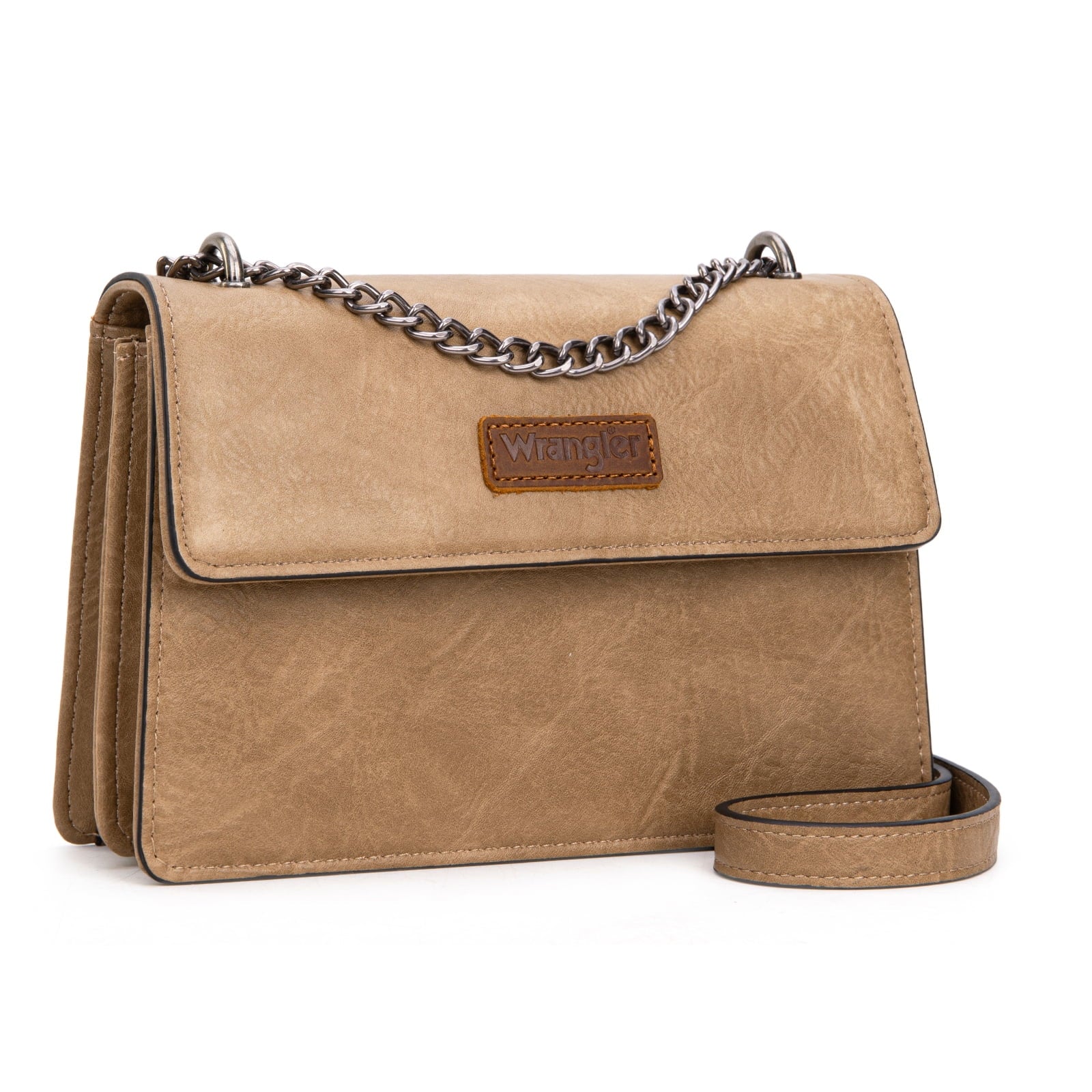 Wrangler Crossbody Purse for Women Shoulder Bag Vintage Wallets with Chain Strap