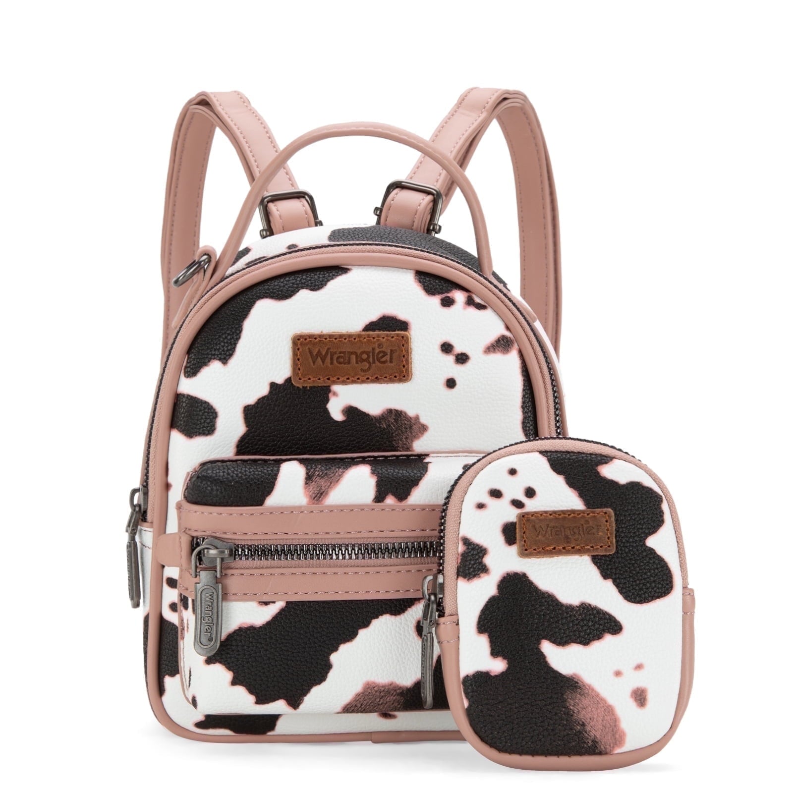 Wrangler Mini Backpack Cute Cow Print Backpack Purse for Women