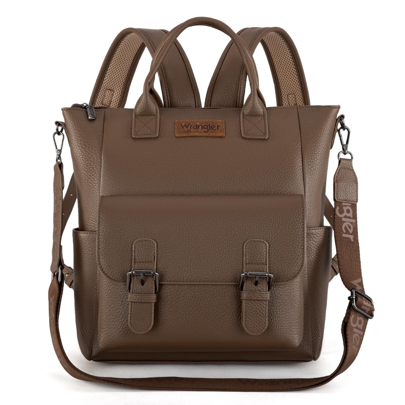 Wrangler Backpack Purse for Women Medium Size Convertible Backpack with Crossbody Strap for Travel Work